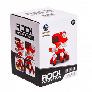 Время игры Робот «Пришелец», световые и звуковые эффекты, работает от батареек, цвет красный