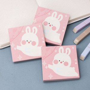 Блок для заметок "Cute hare", pink