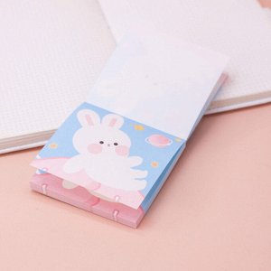 Блок для заметок "Cute hare", blue-pink