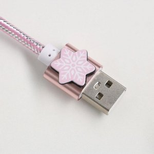 Набор кабель Micro USB + зарядное устройство, модель PB-04,"Hello winter",7,3 х 14,7 см