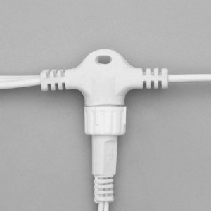 Гирлянда «Занавес» 2 x 1.5 м, IP44, УМС, белая нить, 360 LED, свечение синее, 220 В