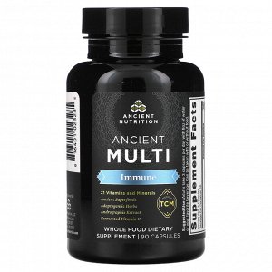 Dr. Axe / Ancient Nutrition, Ancient Multi, для иммунитета, 90 капсул