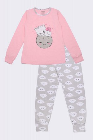 Пижама детская Розовый/серый