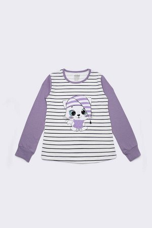 Пижама детская Фиолетовый/белый