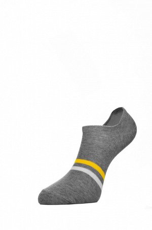Носки серый меланж-белый-жёлтый