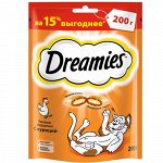 Dreamies Лакомство д/кош Подушечки с курицей 200гр (1/8)