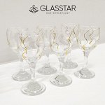 Набор из 6 рюмок Glasstar &quot;Бистро&quot; Пламя / 60 мл