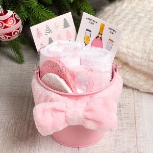 Женский подарочный набор  «Новый год: Pink», носки р. 36-39 (23-25 см)