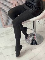 Теплые женские колготки с начесом, один шов/Колготки теплые женские   4800D