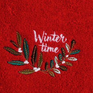 Набор полотенец Этель Winter time 30х60 см-2шт, 100% хлопок 340 г/м2