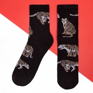 Носки новогодние ( набор, 2 пары ) "Tiger" р. 36-40 (23-25 см )