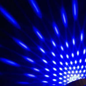 Световой прибор «Мини диско-шар» 8 см, 5 В, свечение RGB