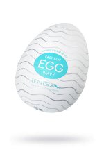 Нереалистичный мастурбатор TENGA №1 Wavy, TPE, белый, 6,1 см