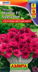 Петуния Мамбо F1 бургунди многоцветковая