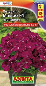 Петуния Мамбо F1 пурпурная многоцветковая