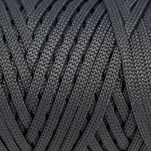 Шнур для вязания "Классика" 100% полиэфир 3мм 100м (290 серый)