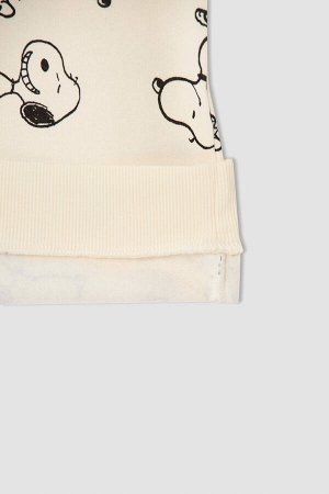 Мягкое спортивное платье с капюшоном и перьями для девочек с лицензией Snoopy