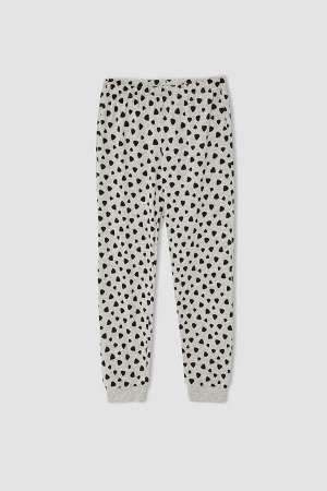 Лицензированный хлопковый пижамный комплект с длинным рукавом Flinstones для девочек