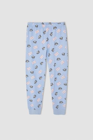 Лицензированный хлопковый пижамный комплект с длинным рукавом Lion King для девочек