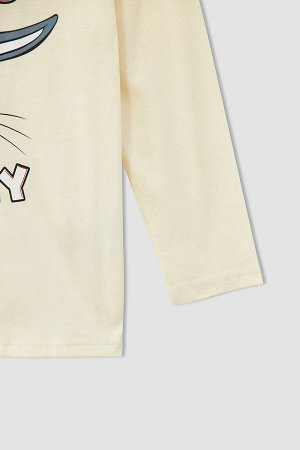 Лицензированный пижамный комплект с длинными рукавами для девочек и Багз Банни