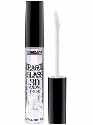 LuxVisage Блеск для губ DRAGON GLASS 3D volume, прозрачный * ТОН 01