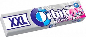Жевательная резинка Orbit XXL White Bubblemint, без сахара, 20 пачек по 20,4 г