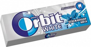 Жевательная резинка Orbit White Освежающая Мята, без сахара, 30 пачек по 13,6 г