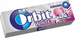 Жевательная резинка Orbit White Bubblemint, без сахара, 30 пачек по 13,6 г