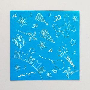 Салфетки бумажные «Неон» Party, цвет голубой, 33 см 7426082