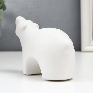 Сувенир керамика "Белый медведь" 9,5х6,8х16,5 см