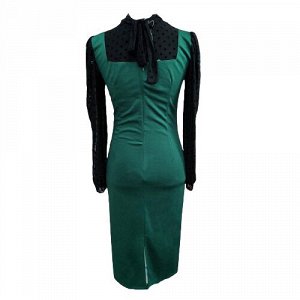 Платье коктейльное изумрудное/Платье женское зеленое