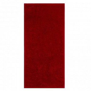 Полотенце подарочное в коробке Экономь и Я, Вид 1, 30*60 см, цв.бордовый, 100% хл, 320 г/м2