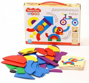 Пазл деревянный 40 эл Baby Toys