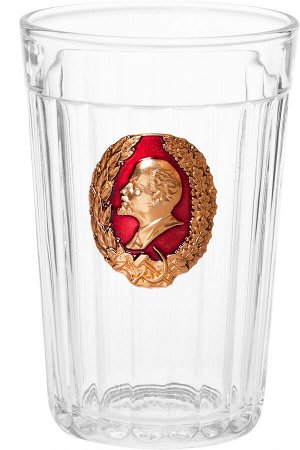 Гранёный стакан СССР, с профилем Ленина. Харизматичный сувенир, который выделяется на фоне других подарков, и НЕ напрягает ценой №93