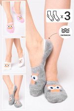 Happy Fox, Женские подследники 3 пары Happy Fox