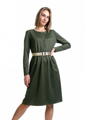 Платье пл453 оливково-зеленый