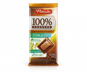 Шоколад молочный без сахара "Чаржед" "Слим энд фит" 100 г