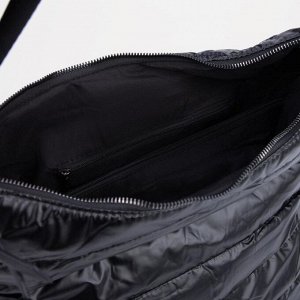 Сумка-мешок, отдел на молнии, наружный карман, цвет чёрный