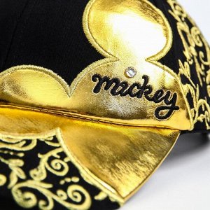 Disney Кепка золотая, Микки Маус, р-р 56 см