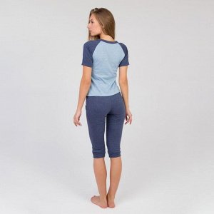 Комплект женский (футболка, бриджи), цвет МИКС, размер 44