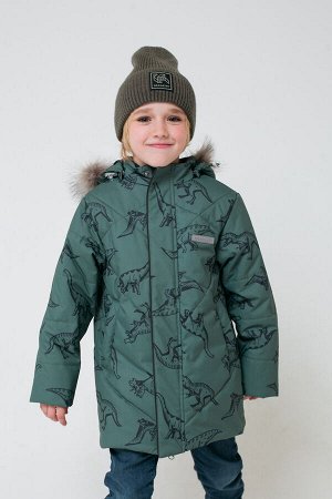 Куртка(Осень-Зима)+boys (лесной мох, динозавры)