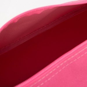 Сумка спортивная «Единорог», на молнии, 2 наружных кармана, цвет розовый