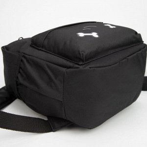 Рюкзак детский, отдел на молнии, наружный карман, 2 боковых кармана, дышащая спинка, цвет чёрный, «Корги»