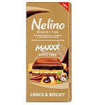 Шоколад Nelino Choco &amp; Biscuit Hazelnut 97 г 1уп.х 40 шт