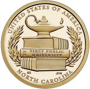 США 1 доллар 2021 Первый государственный университет, Северная Каролина Инновация