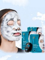 NJ Кислородная пузырьковая маска на тканевой основе  Bubbles Amino Acid Mask