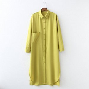 Платье женское, цвет: пыльно-желтый