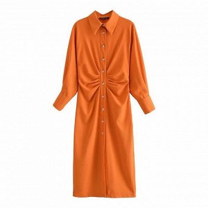 Платье женское, цвет: оранжевый