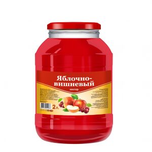 SAVA Нектар 2л.  ЯБЛОЧНО-ВИШНЕВЫЙ  ст.б. (1 х 4), (# 12), Россия (шк 2533)