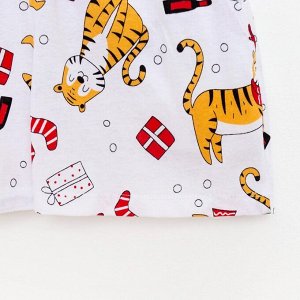 Пижама женская новогодняя (футболка и шорты) KAFTAN "Тигры"